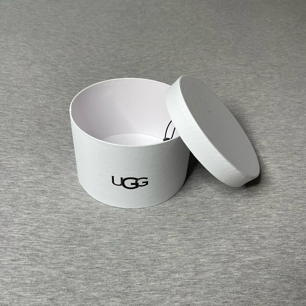 UGG Australia White Logo Round Lid Gift Box